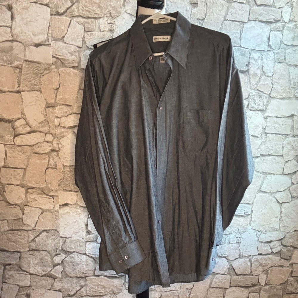 Pierre Cardin Charcoal Button Down Shirt